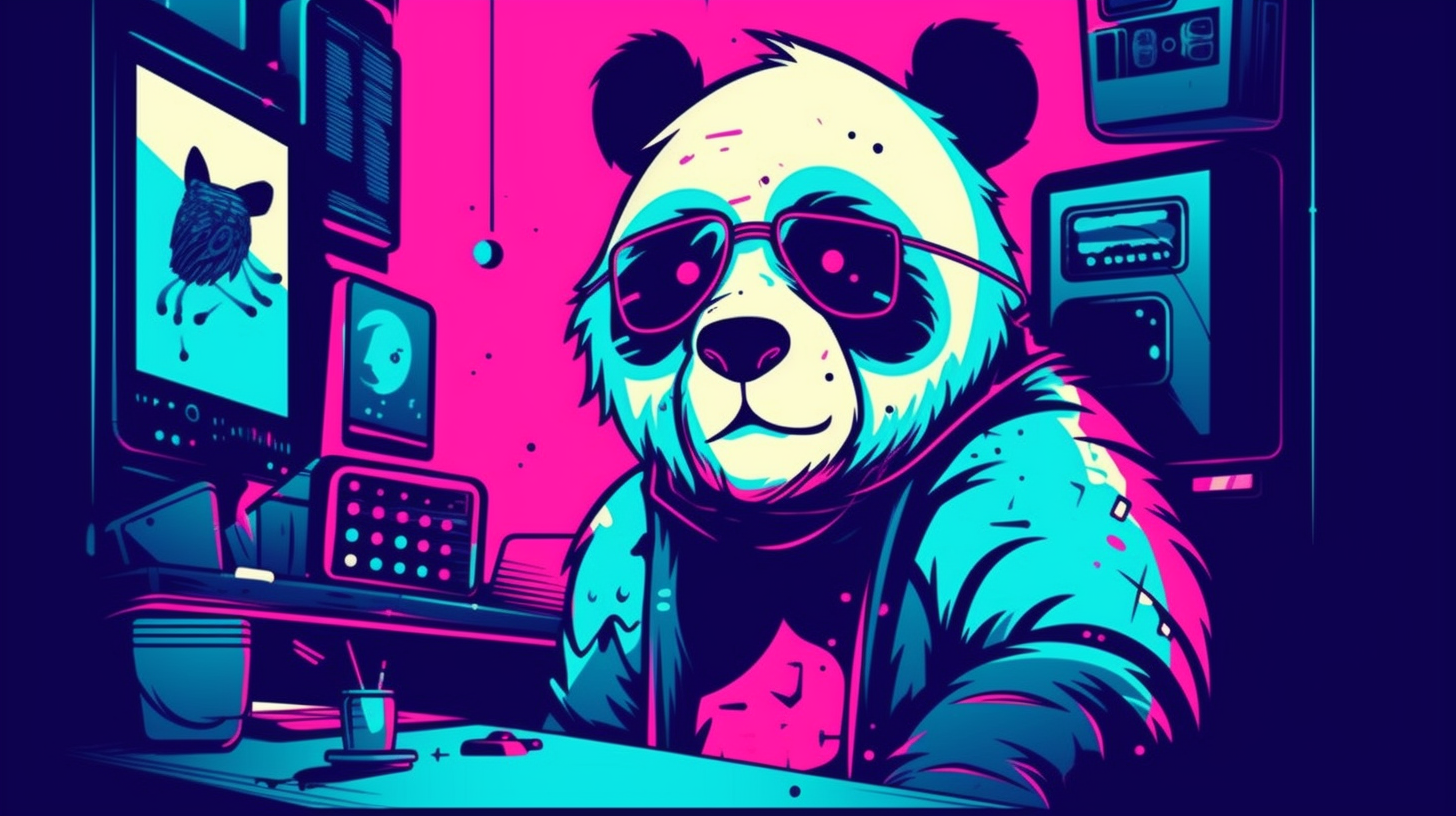 Der Panda - Midjourney - KI-Kunst